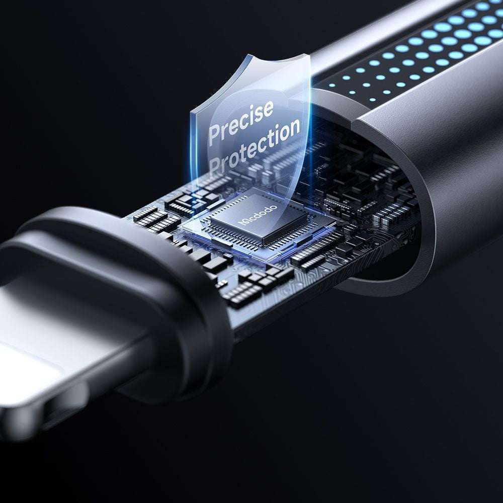 USB-A - Lightning McDodo CA-5660 data- og ladekabel, 18W, 1.2m, Svart