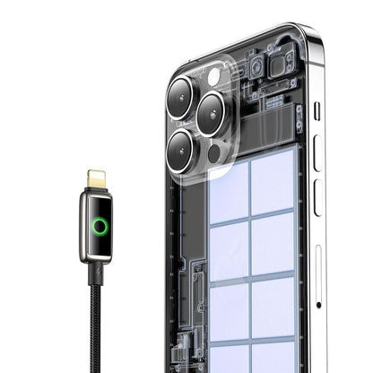 Data- og ladekabel USB-A - Lightning McDodo CA-6590 Auto Power Off, 18W, 1.2m, Svart