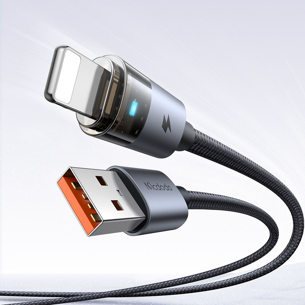 Data- og ladekabel USB-A - Lightning McDodo CA-6910, 18W, 1.2m, Svart