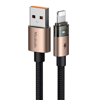 Data- og ladekabel USB-A - Lightning McDodo CA-6911, 18W, 1.2m, Gull