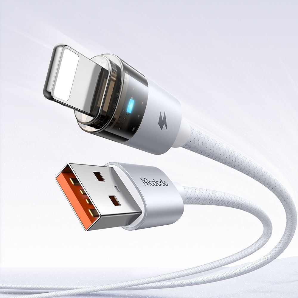 Data- og ladekabel USB-A - Lightning McDodo CA-6912, 18W, 1.2m, Hvit