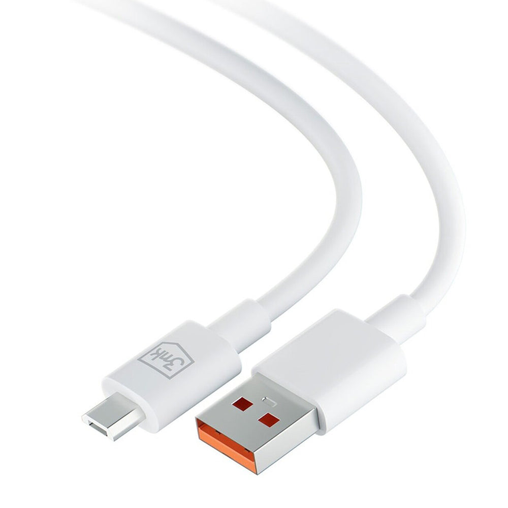 USB-A - microUSB 3MK Hyper data- og ladekabel, 18W, 1.2m, Svart