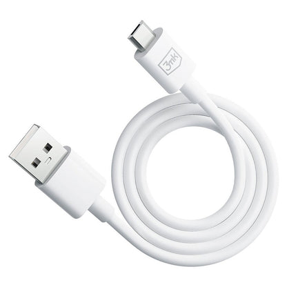 USB-A - microUSB 3MK Hyper data- og ladekabel, 18W, 1.2m, Svart