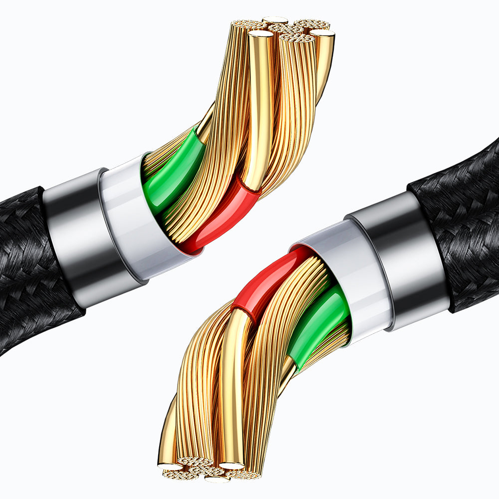USB-A - microUSB McDodo CA-1070 Display data- og ladekabel, 18W, 1.2m, Svart