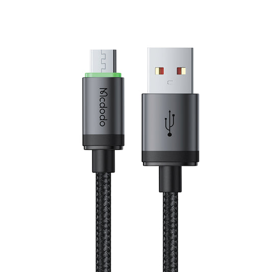 Data- og ladekabel USB-A - microUSB McDodo CA-3990, 18W, 1m, Svart