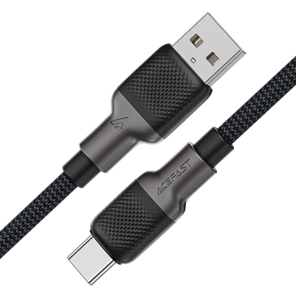 Data- og ladekabel USB-A - USB-C Acefast C10-04, 18W, 1.2m, Svart