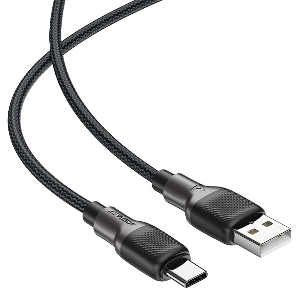 Data- og ladekabel USB-A - USB-C Acefast C10-04, 18W, 1.2m, Svart