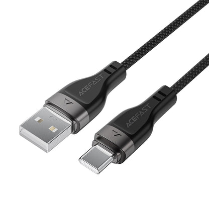 Data- og ladekabel USB-A - USB-C Acefast C11-04, 18W, 1.2m, Svart