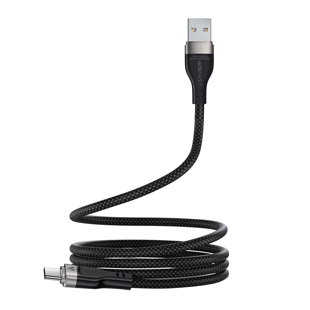 Data- og ladekabel USB-A - USB-C Acefast C11-04, 18W, 1.2m, Svart