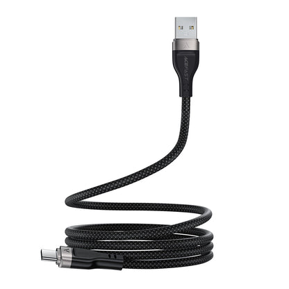 Data- og ladekabel USB-A - USB-C Acefast C11-04, 18W, 1.2m, Svart