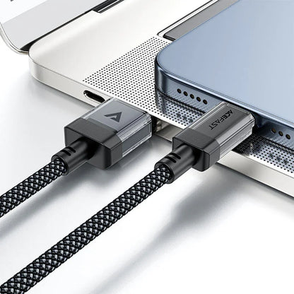 USB-A til USB-C data- og ladekabel Acefast C12-04, 18W, 1.2m, Svart