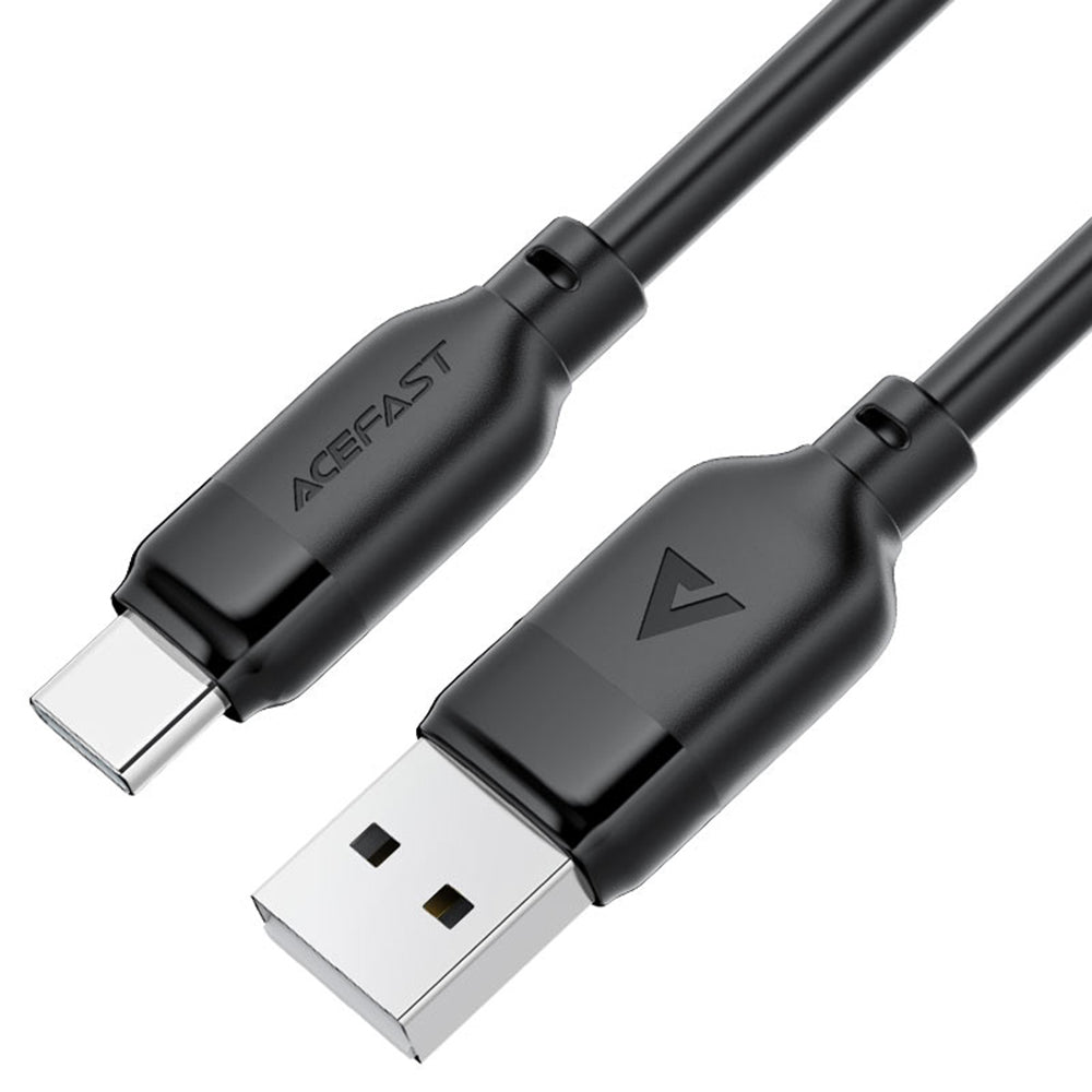 USB-A - USB-C Acefast C16-04 data- og ladekabel, 18W, 1.2m, Svart