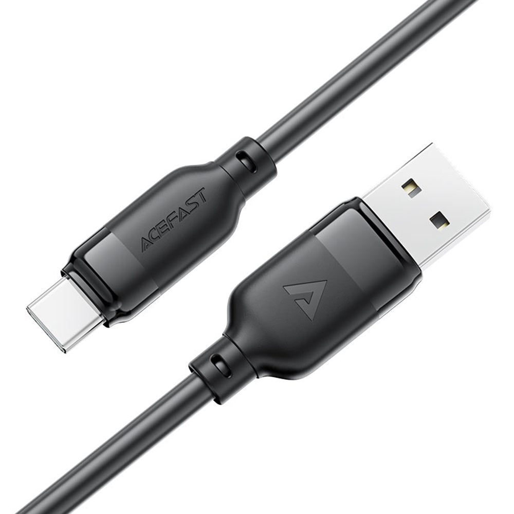USB-A - USB-C Acefast C16-04 data- og ladekabel, 18W, 1.2m, Svart