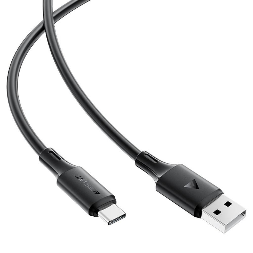 Data- og ladekabel USB-A - USB-C Acefast C17-04, 18W, 1.2m, Svart