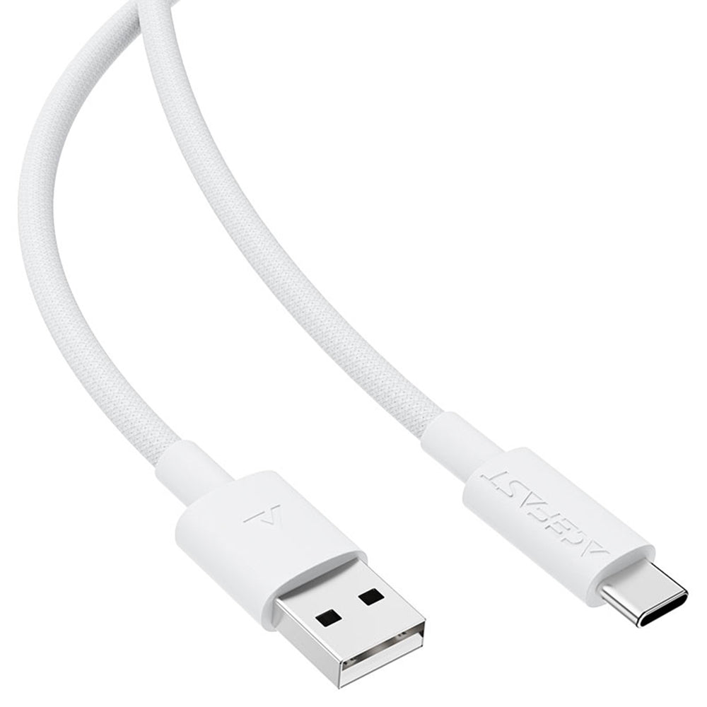 Data- og ladekabel USB-A - USB-C Acefast C18-04, 18W, 1.2m, Hvit