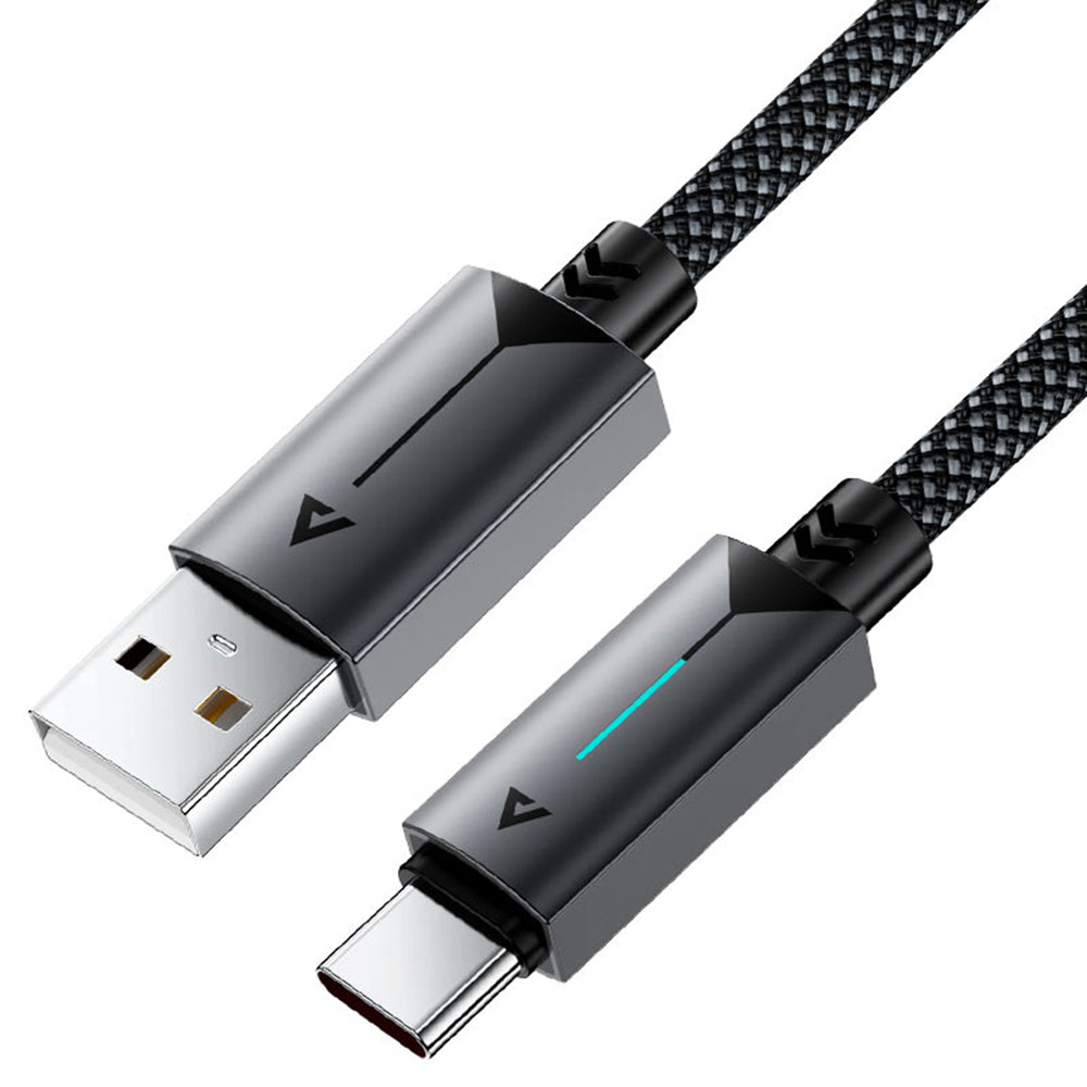 Data- og ladekabel USB-A - USB-C Acefast C19-04, 18W, 1.2m, Svart