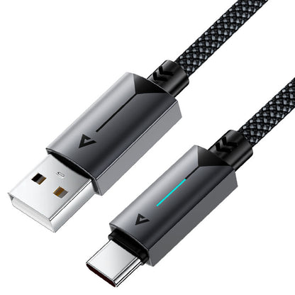 Data- og ladekabel USB-A - USB-C Acefast C19-04, 18W, 1.2m, Svart