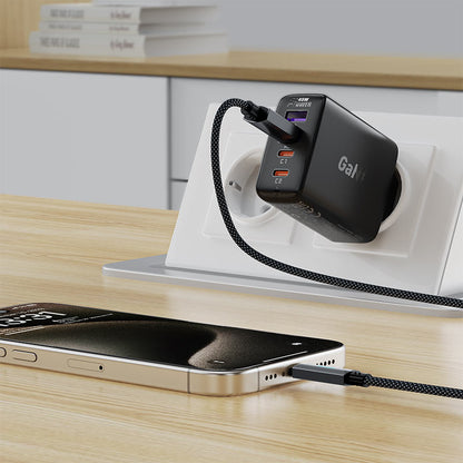Data- og ladekabel USB-A - USB-C Acefast C19-04, 18W, 1.2m, Svart