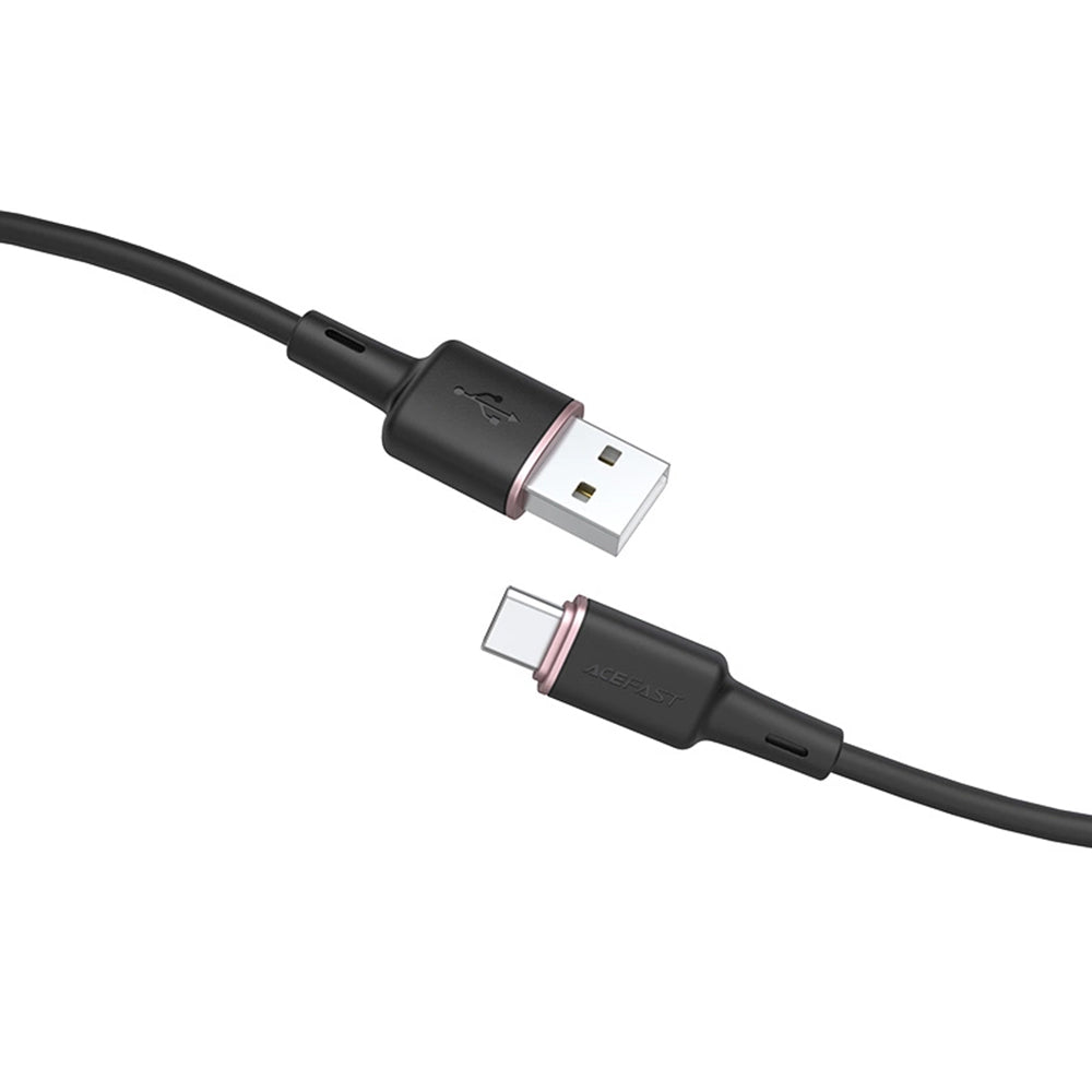 Data- og ladekabel USB-A - USB-C Acefast C2-04, 18W, 1.2m, Svart