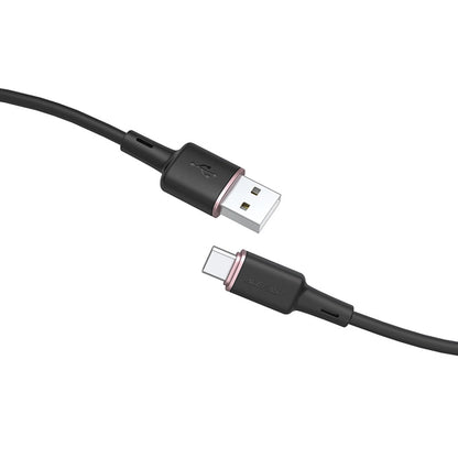 Data- og ladekabel USB-A - USB-C Acefast C2-04, 18W, 1.2m, Svart