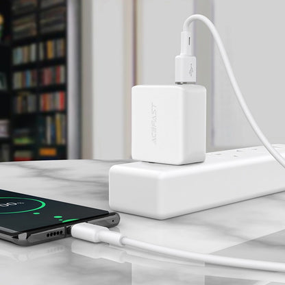 Data- og ladekabel USB-A - USB-C Acefast C2-04, 18W, 1.2m, Svart
