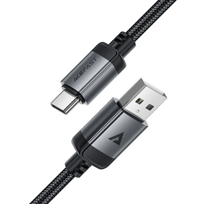 USB-A - USB-C Acefast C20-04 data- og ladekabel, 18W, 1.2m, Svart