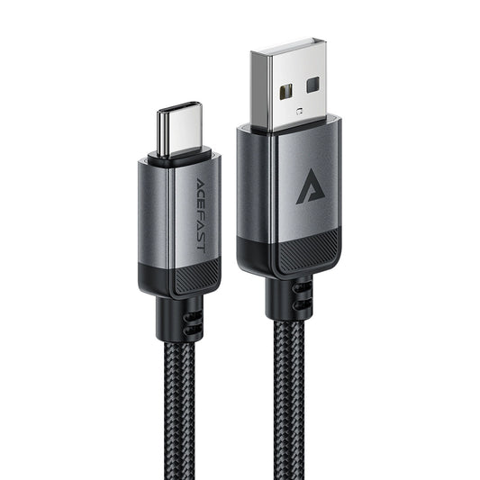 USB-A - USB-C Acefast C20-04 data- og ladekabel, 18W, 1.2m, Svart