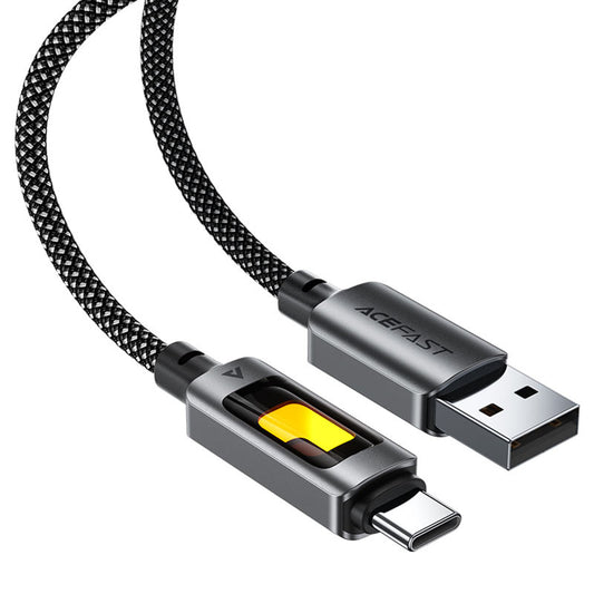 Data- og ladekabel USB-A - USB-C Acefast C21-04, 18W, 1.2m, Svart