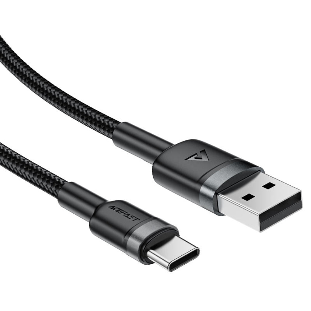 Data- og ladekabel USB-A - USB-C Acefast C22-04, 18W, 1.2m, Svart