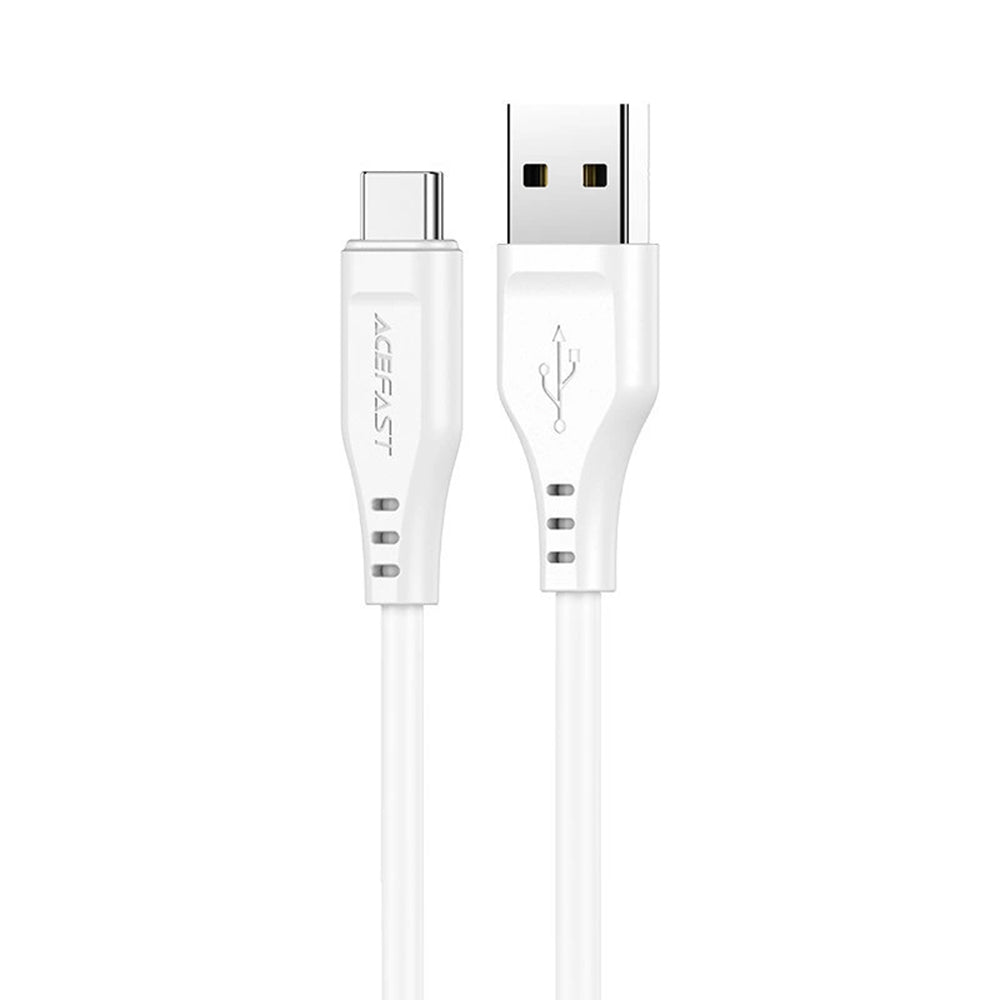 Data- og ladekabel USB-A - USB-C Acefast C3-03, 60W, 1.2m, Hvit