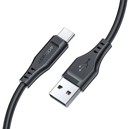 USB-A - USB-C Acefast C3-03 data- og ladekabel, 60W, 1.2m, Svart