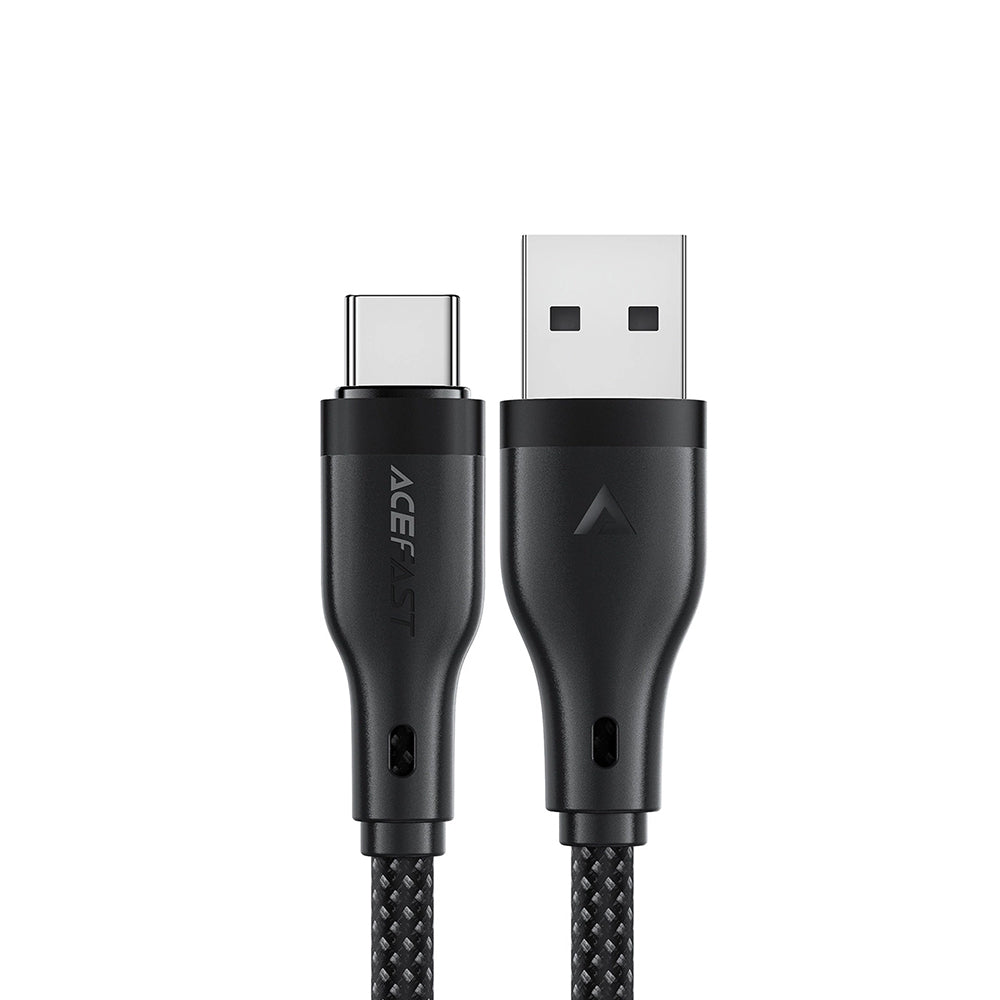 Data- og ladekabel USB-A - USB-C Acefast C8-04, 18W, 1.2m, Svart