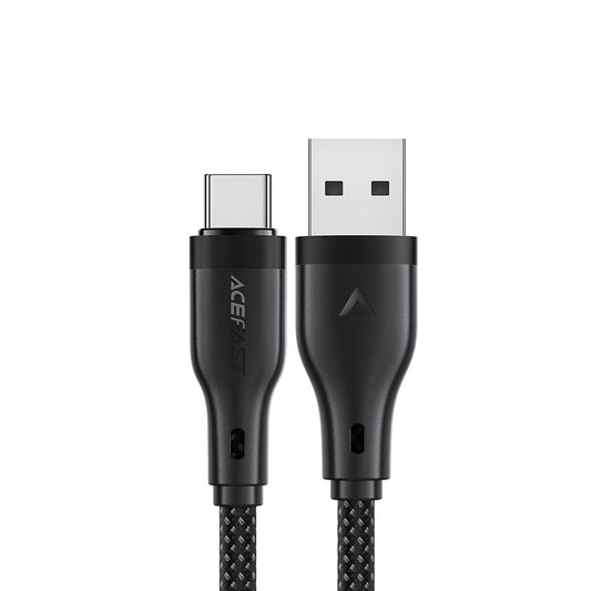 Data- og ladekabel USB-A - USB-C Acefast C8-04, 18W, 1.2m, Svart