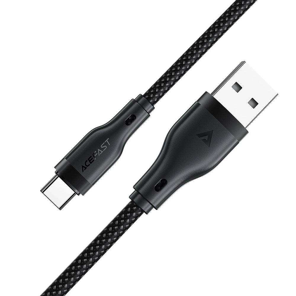 Data- og ladekabel USB-A - USB-C Acefast C8-04, 18W, 1.2m, Svart