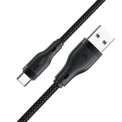 Data- og ladekabel USB-A - USB-C Acefast C8-04, 18W, 1.2m, Svart