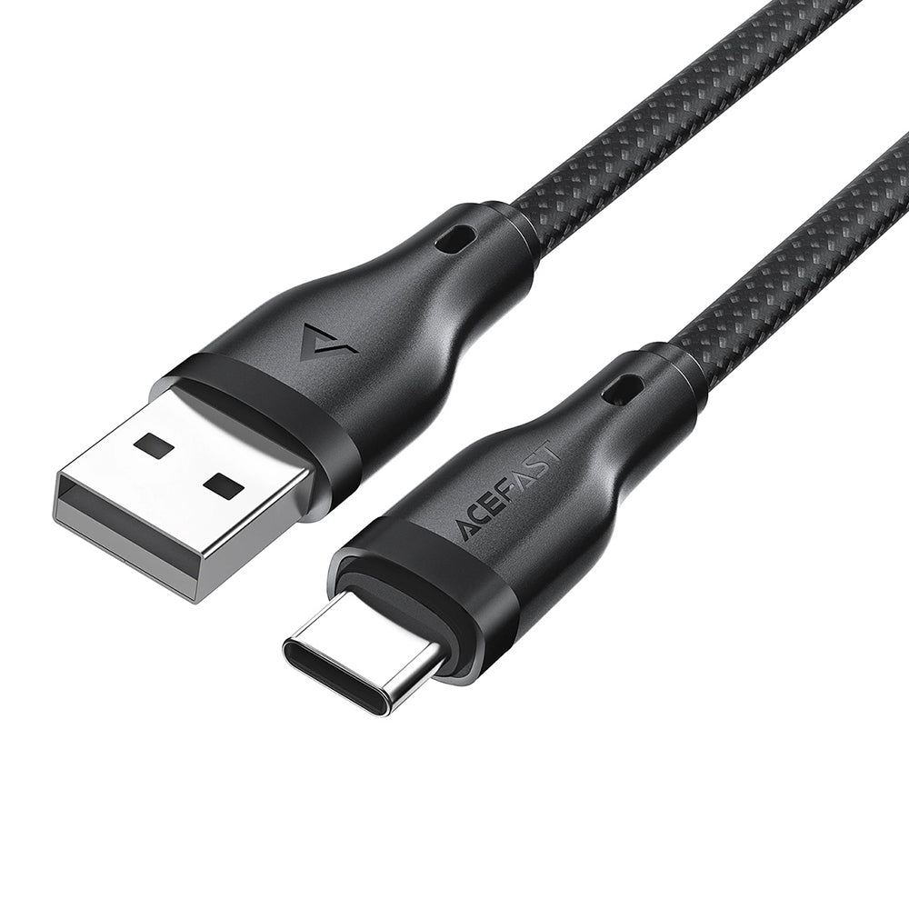 Data- og ladekabel USB-A - USB-C Acefast C8-04, 18W, 1.2m, Svart