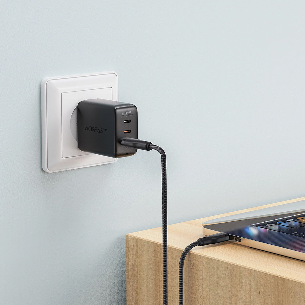 Data- og ladekabel USB-A - USB-C Acefast C8-04, 18W, 1.2m, Svart