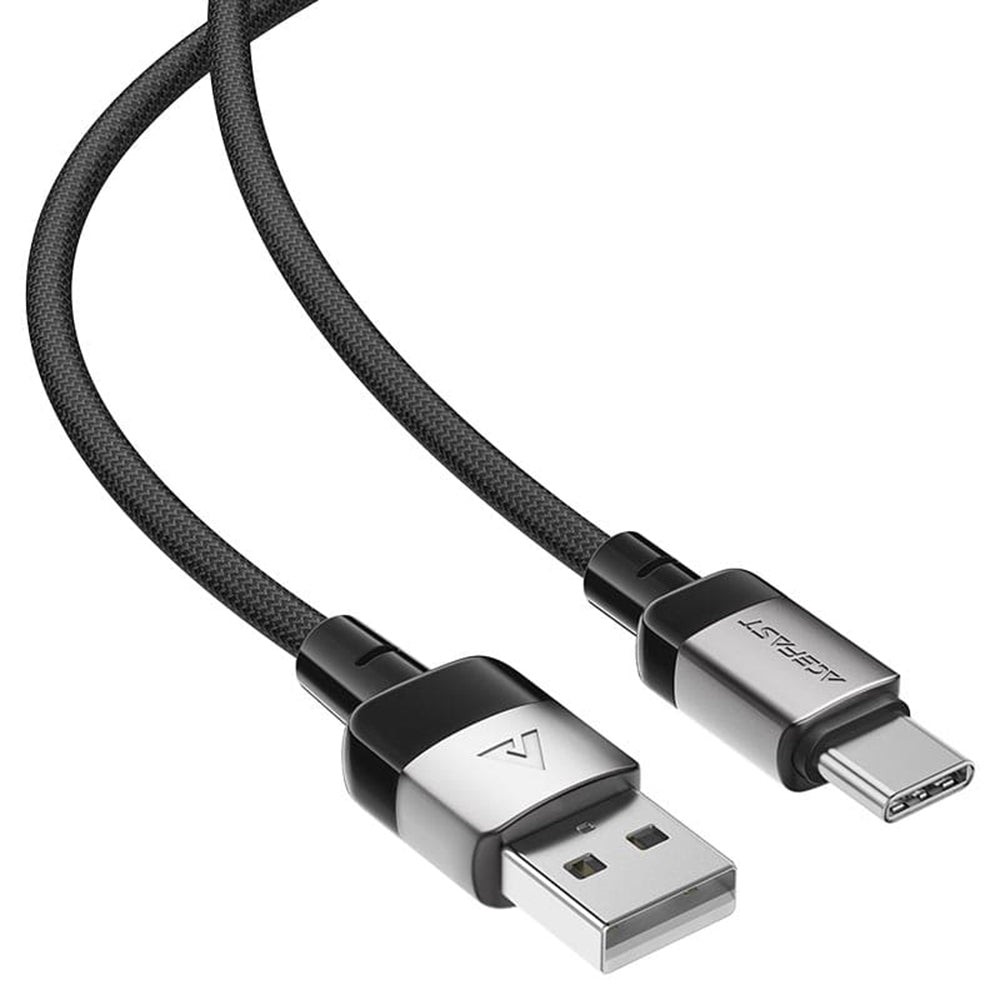 Data- og ladekabel USB-A - USB-C Acefast C9-04, 18W, 1.2m, Svart