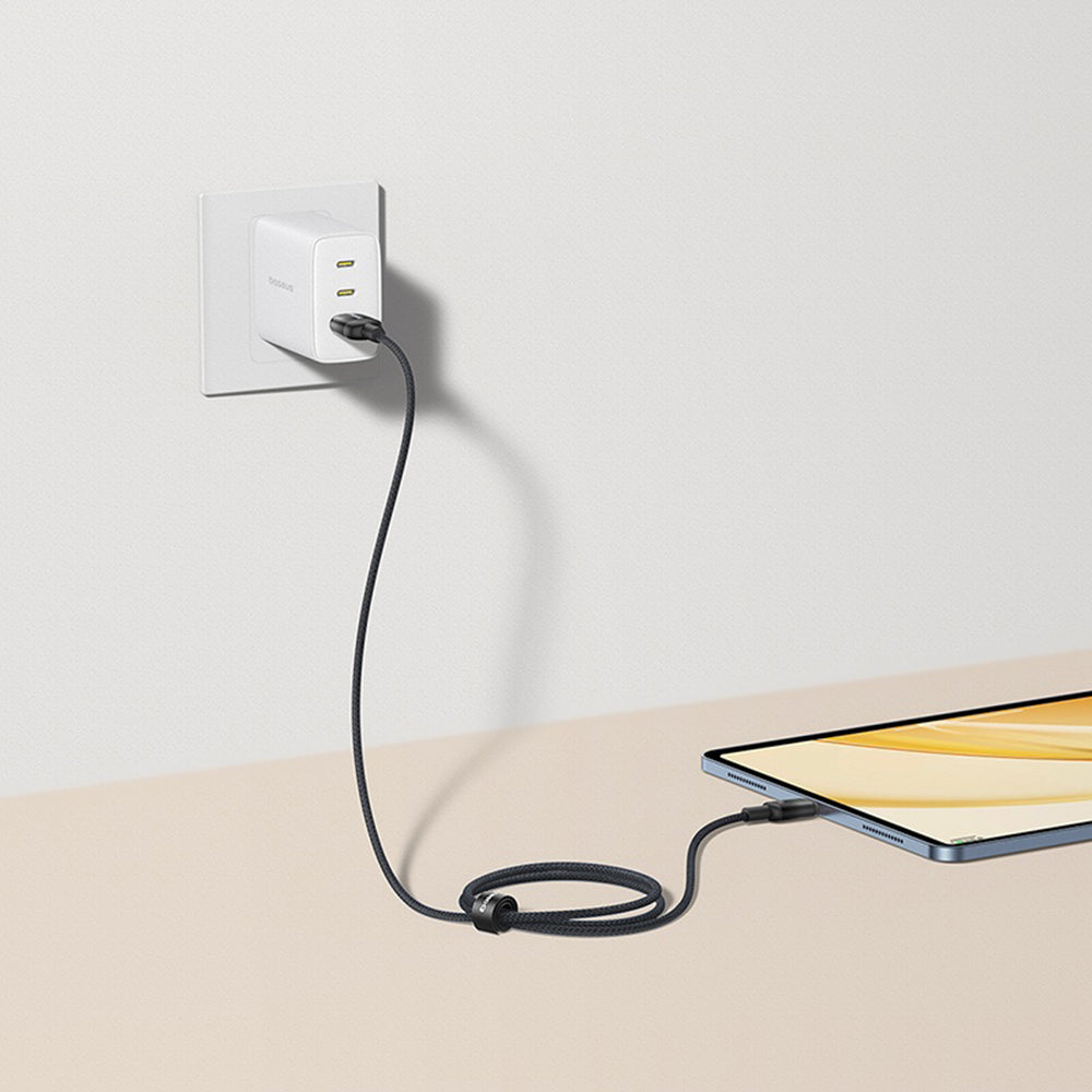 Data- og ladekabel USB-A - USB-C Baseus Discolor, 100W, 1m, Sølv E0420803