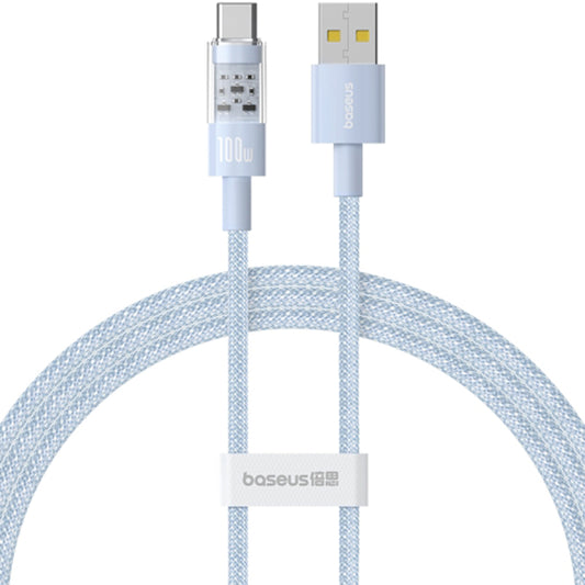 USB-A - USB-C Baseus Gem data- og ladekabel, 100W, 2m, Blå P10373002311-01