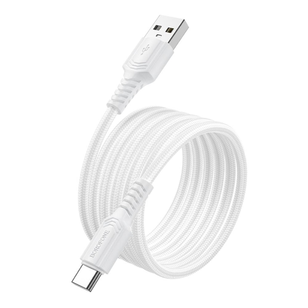 Data- og ladekabel USB-A - USB-C Borofone BX116 Certain, 18W, 1m, Svart
