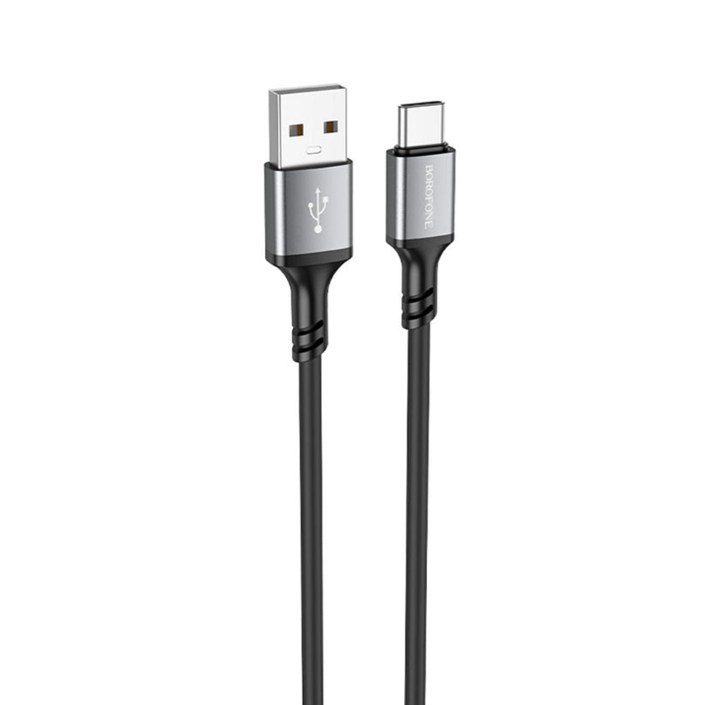 USB-A - USB-C Borofone BX83 data- og ladekabel, 18W, 1m, Svart