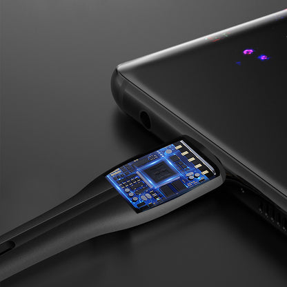Data- og ladekabel USB-A - USB-C ColorWay CW-CBUC034, 18W, 1m, Svart