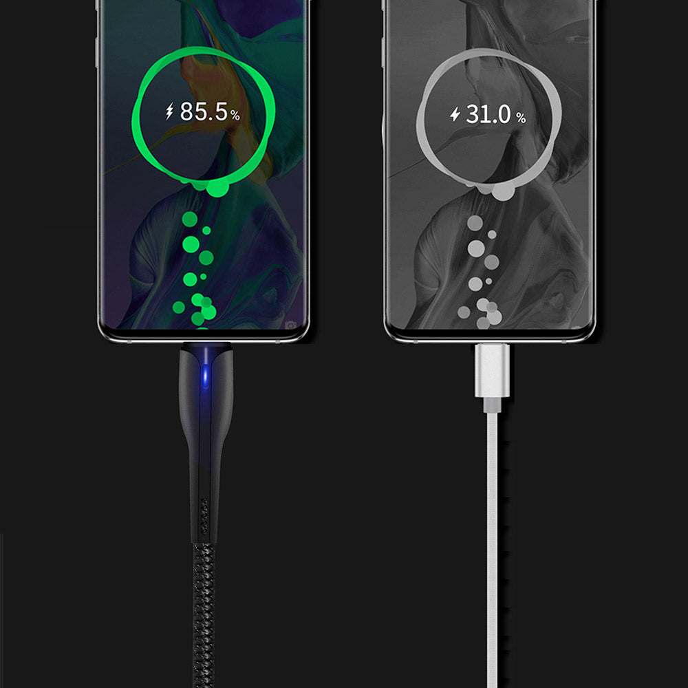 Data- og ladekabel USB-A - USB-C ColorWay CW-CBUC034, 18W, 1m, Svart