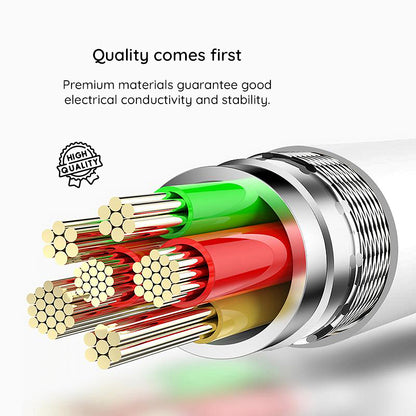 Data- og ladekabel USB-A - USB-C Lito LD03T, 18W, 1m, Hvit