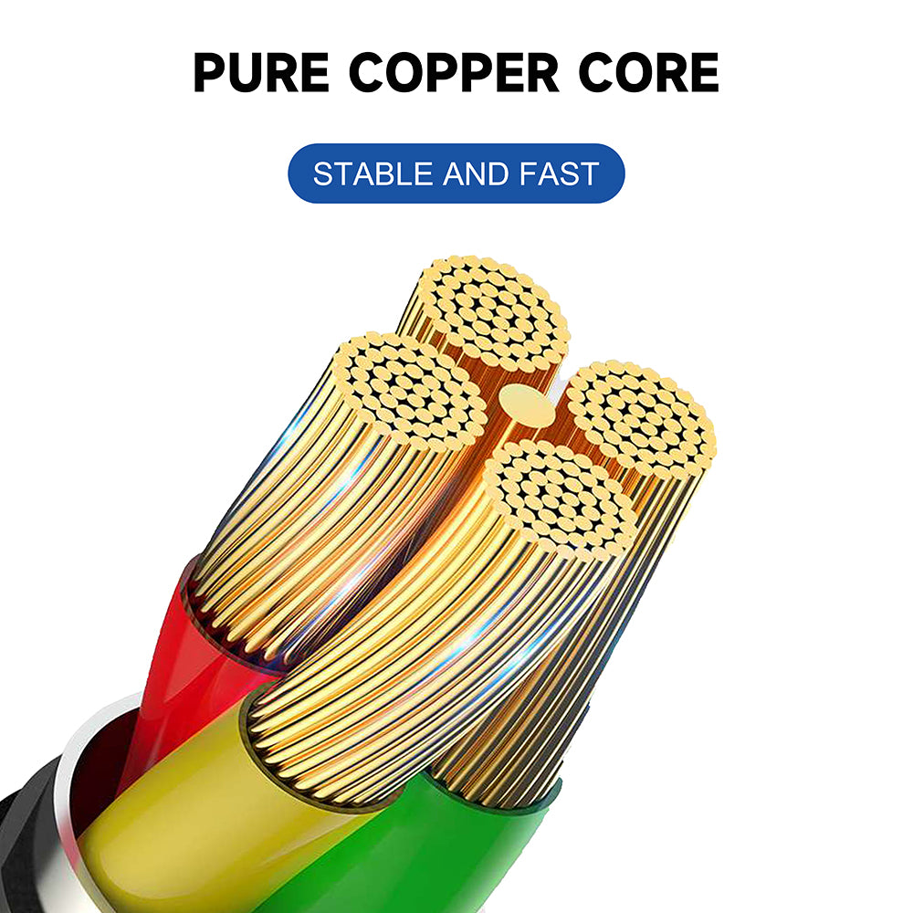 Data- og ladekabel USB-A - USB-C Lito LD13C, 18W, 1m, Svart