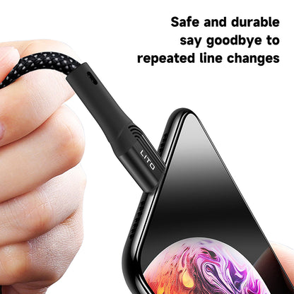 Data- og ladekabel USB-A - USB-C Lito LD14, 60W, 1m, Svart