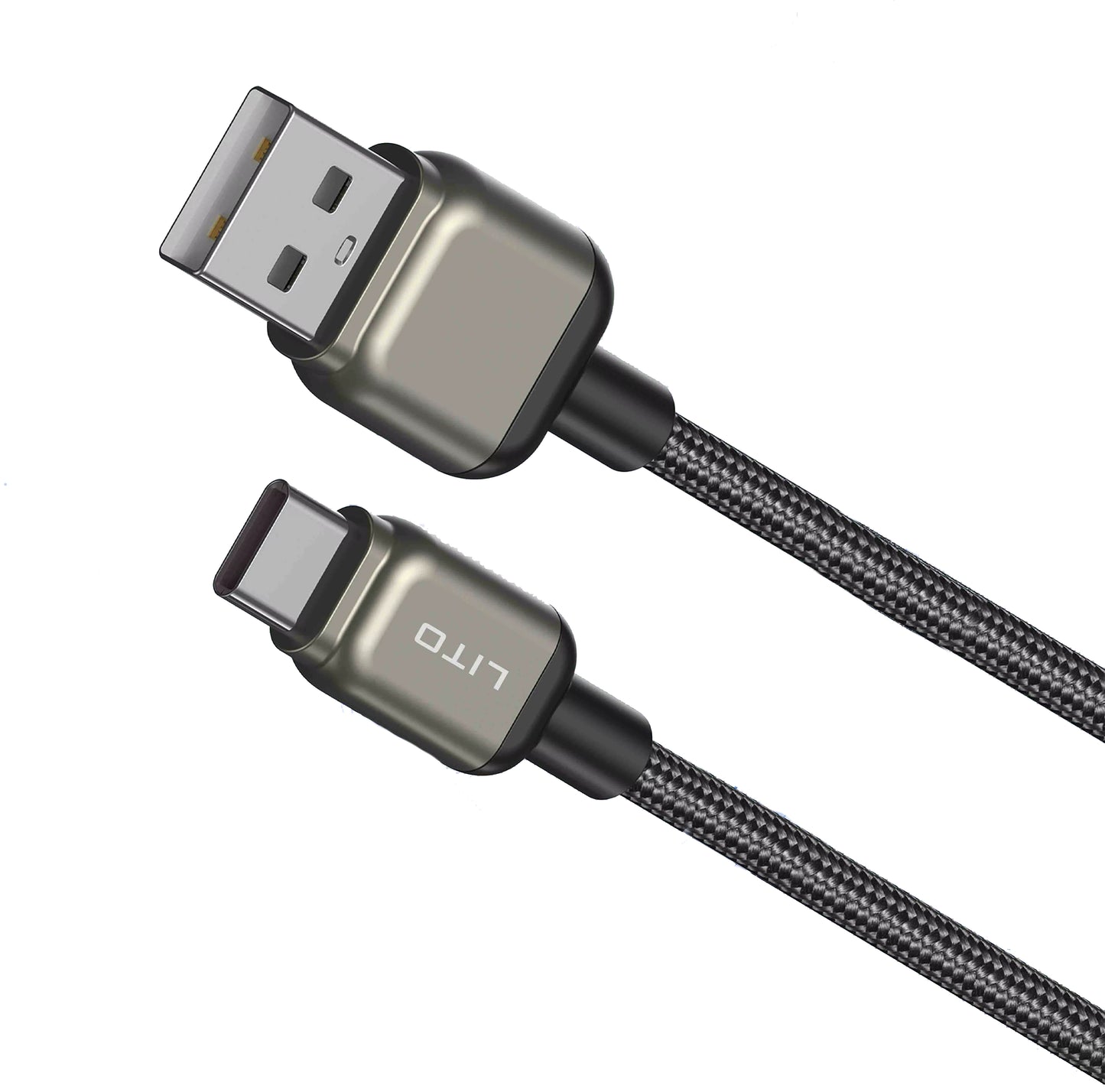 Data- og ladekabel USB-A - USB-C Lito LD17, 18W, 1m, Svart