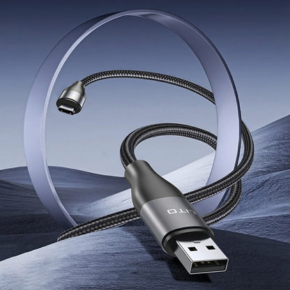 Data- og ladekabel USB-A - USB-C Lito LD23T, 18W, 1m, Grå