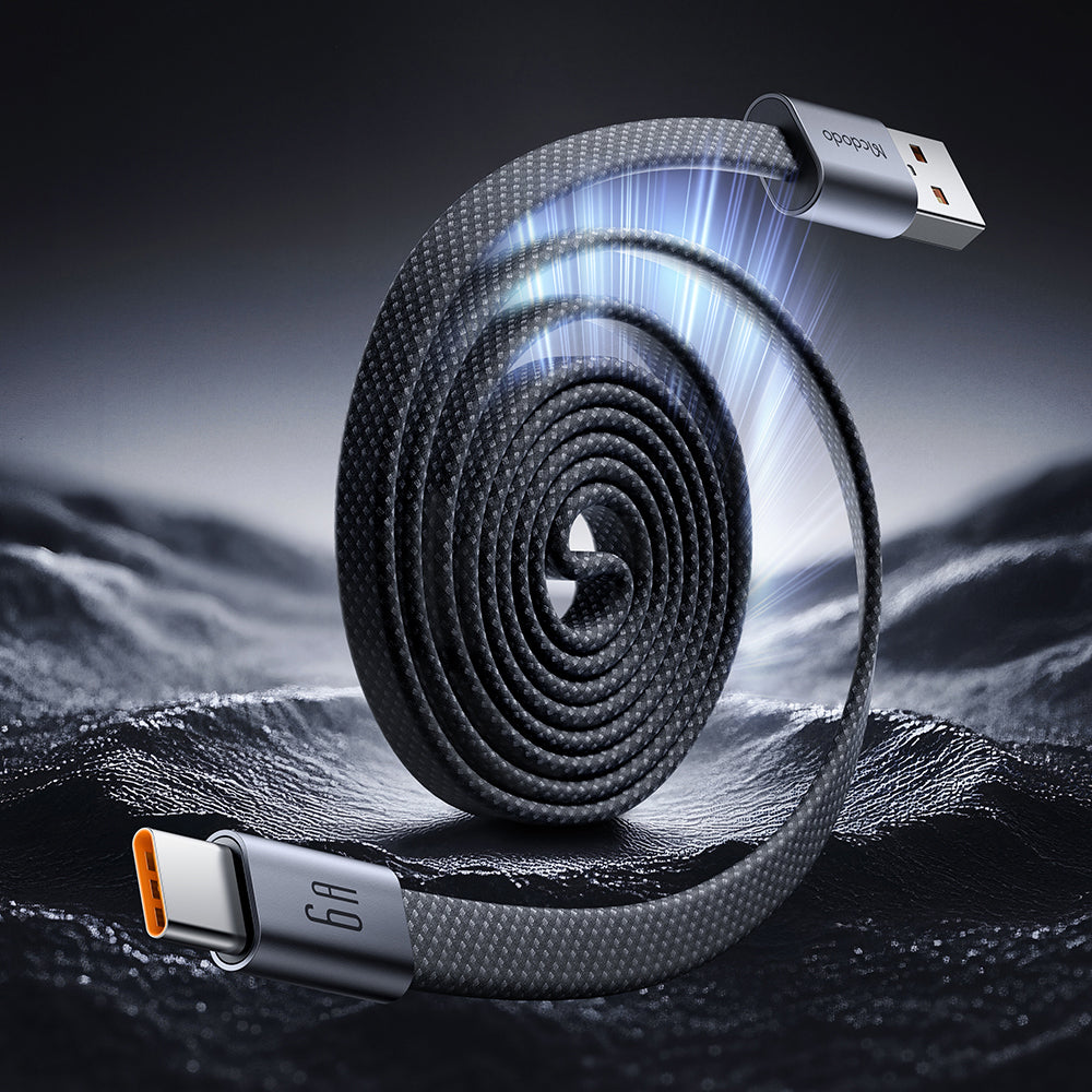 USB-A til USB-C data- og ladekabel McDodo CA-1200, 60W, 1m, svart